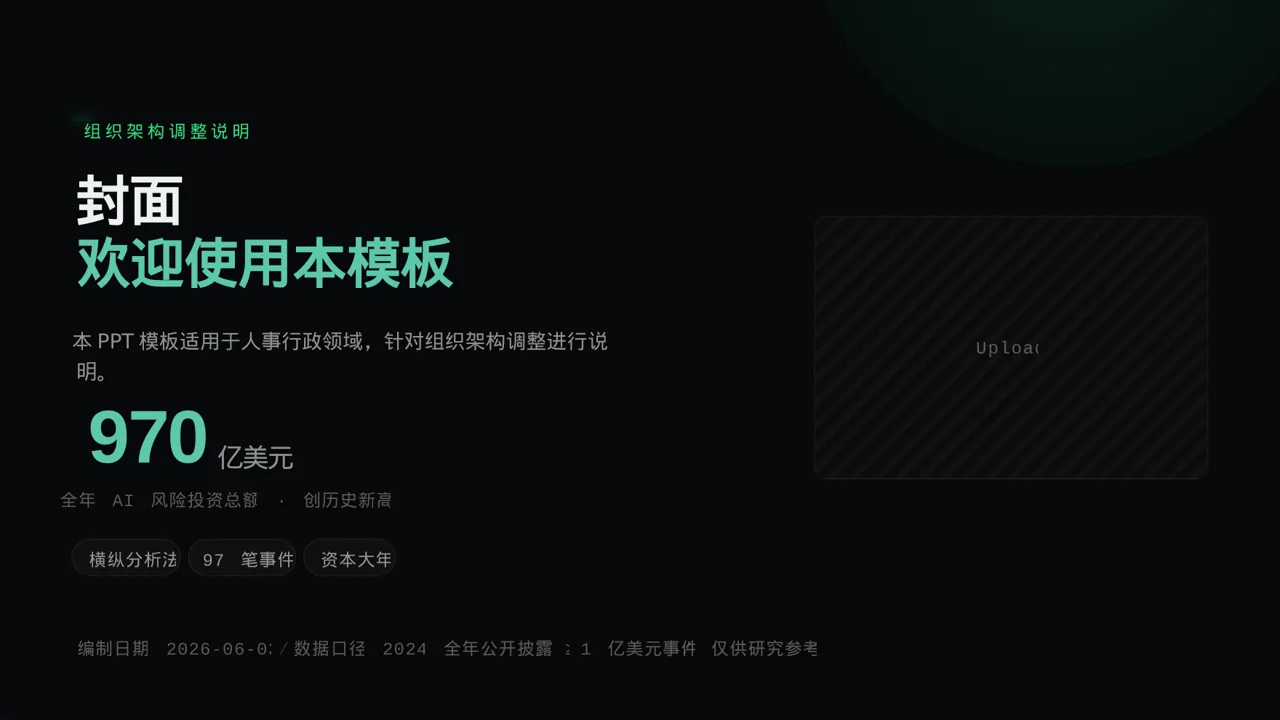 组织架构调整说明PPT模板