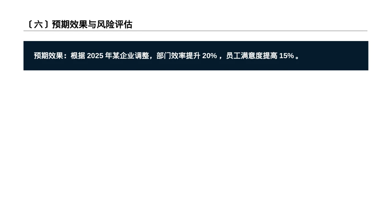 组织架构调整说明PPT模板（蓝色商务风）-4 第7页预览