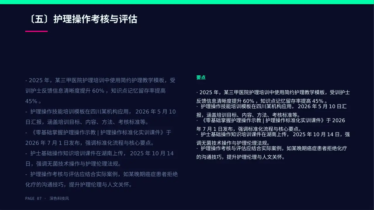 护理操作培训教学课件PPT模板 第7页预览