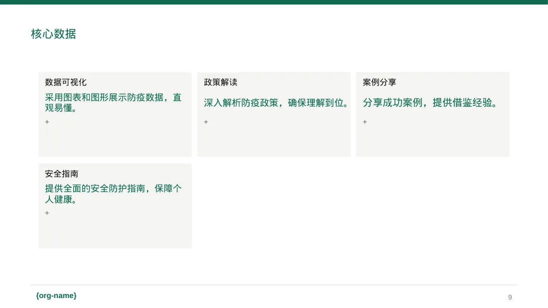 常态化防疫工作总结PPT模板 第9页预览