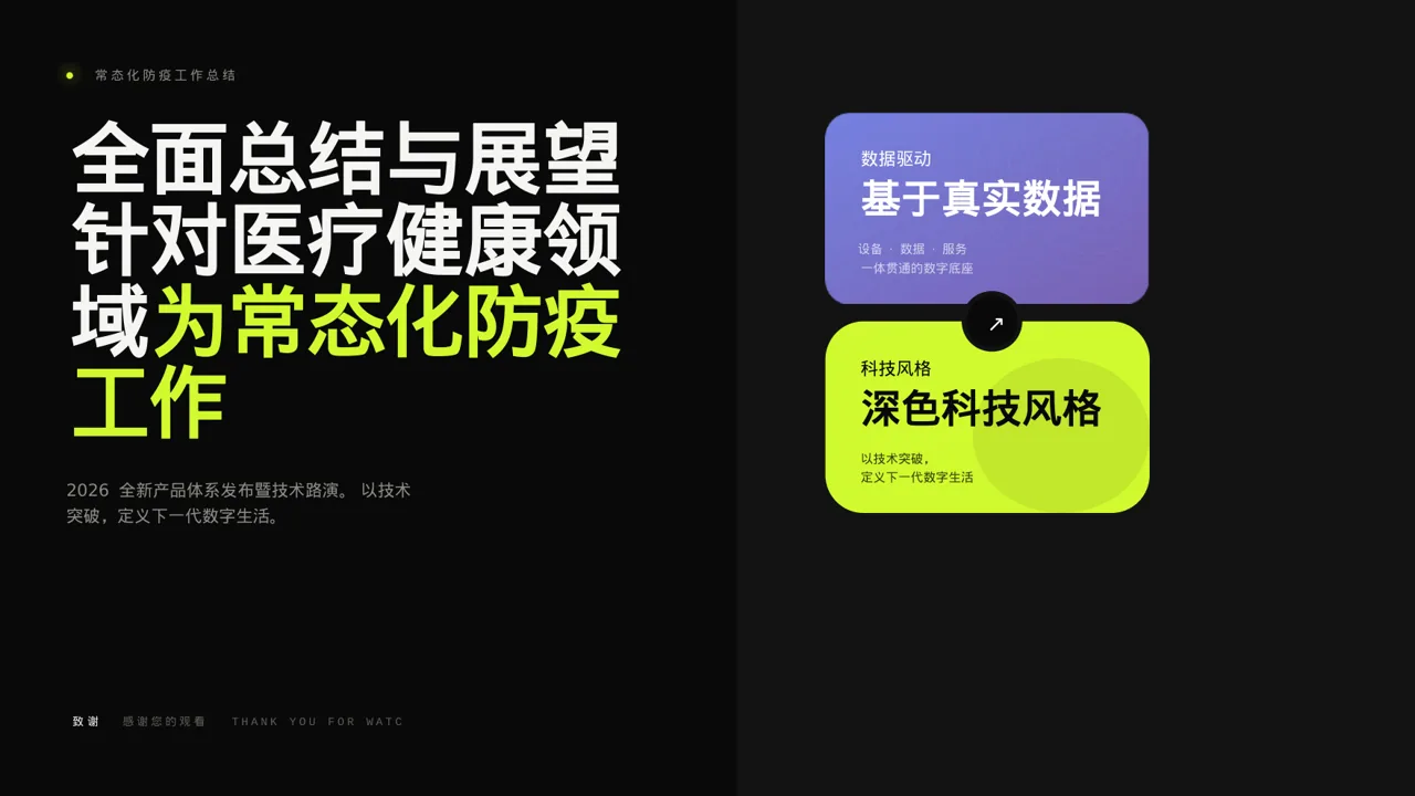 常态化防疫工作总结PPT模板