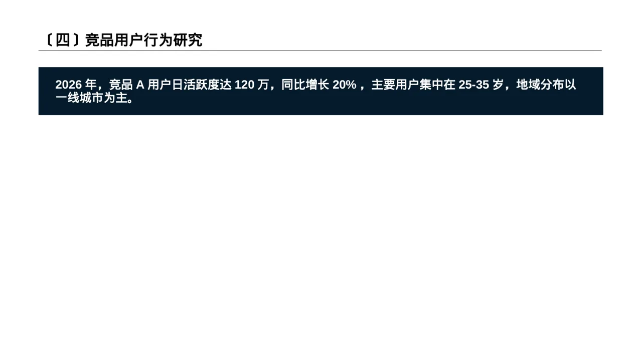 竞品运营策略研究工作报告PPT模板 第5页预览