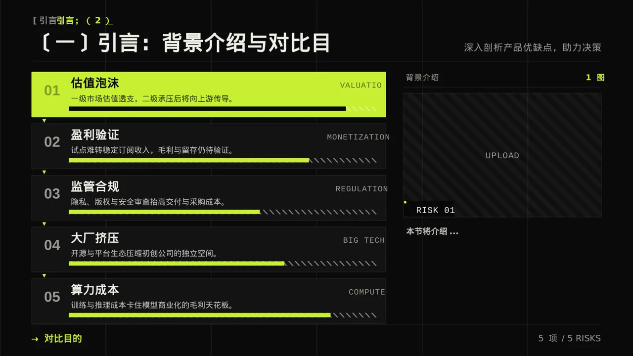 同类产品优缺点对比讲解 PPT模板 第5页预览
