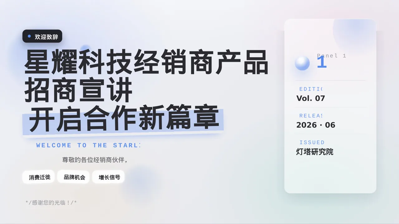 经销商产品招商宣讲 PPT模板