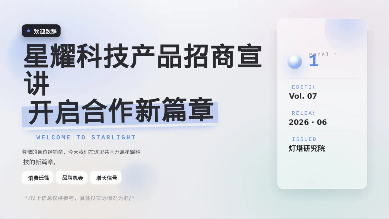 经销商产品招商宣讲 PPT模板