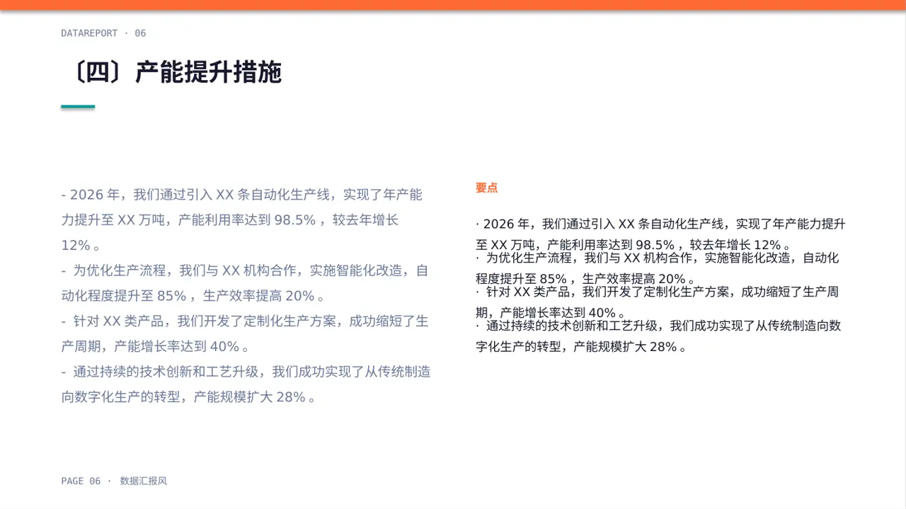 产能规模介绍宣讲模板 PPT模板 第6页预览