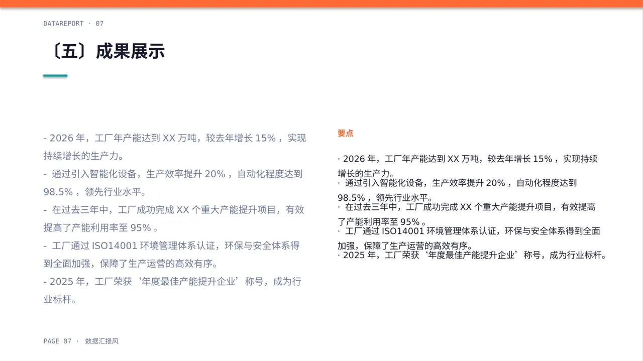 产能规模介绍宣讲模板 PPT模板 第7页预览