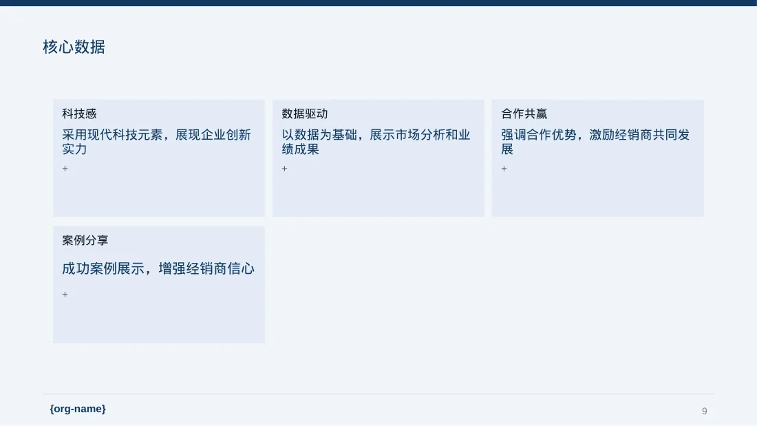 经销商大会企业宣讲文稿PPT模板 第9页预览