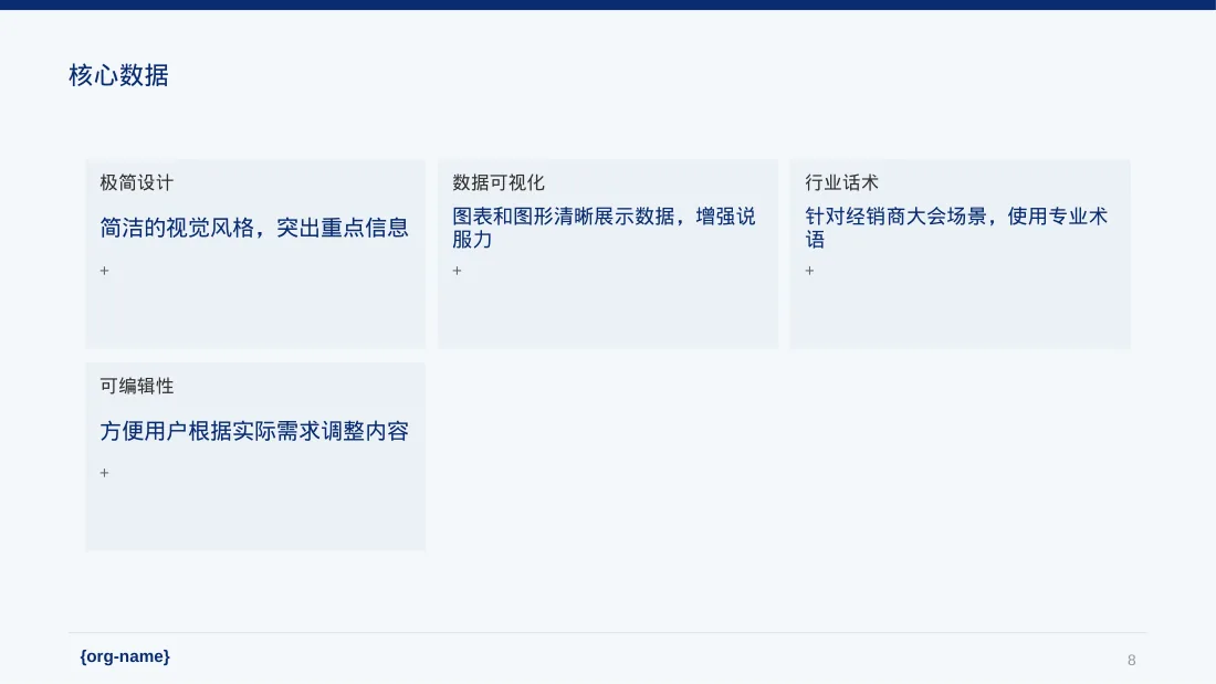 经销商大会企业宣讲 PPT模板（黑白极简风） 第8页预览