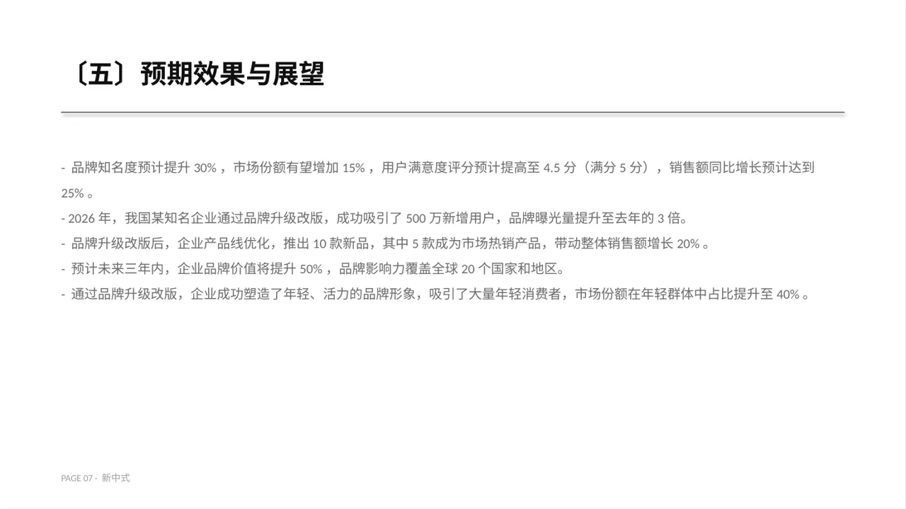 企业品牌升级改版汇报PPT模板(新中式)-2 第7页预览