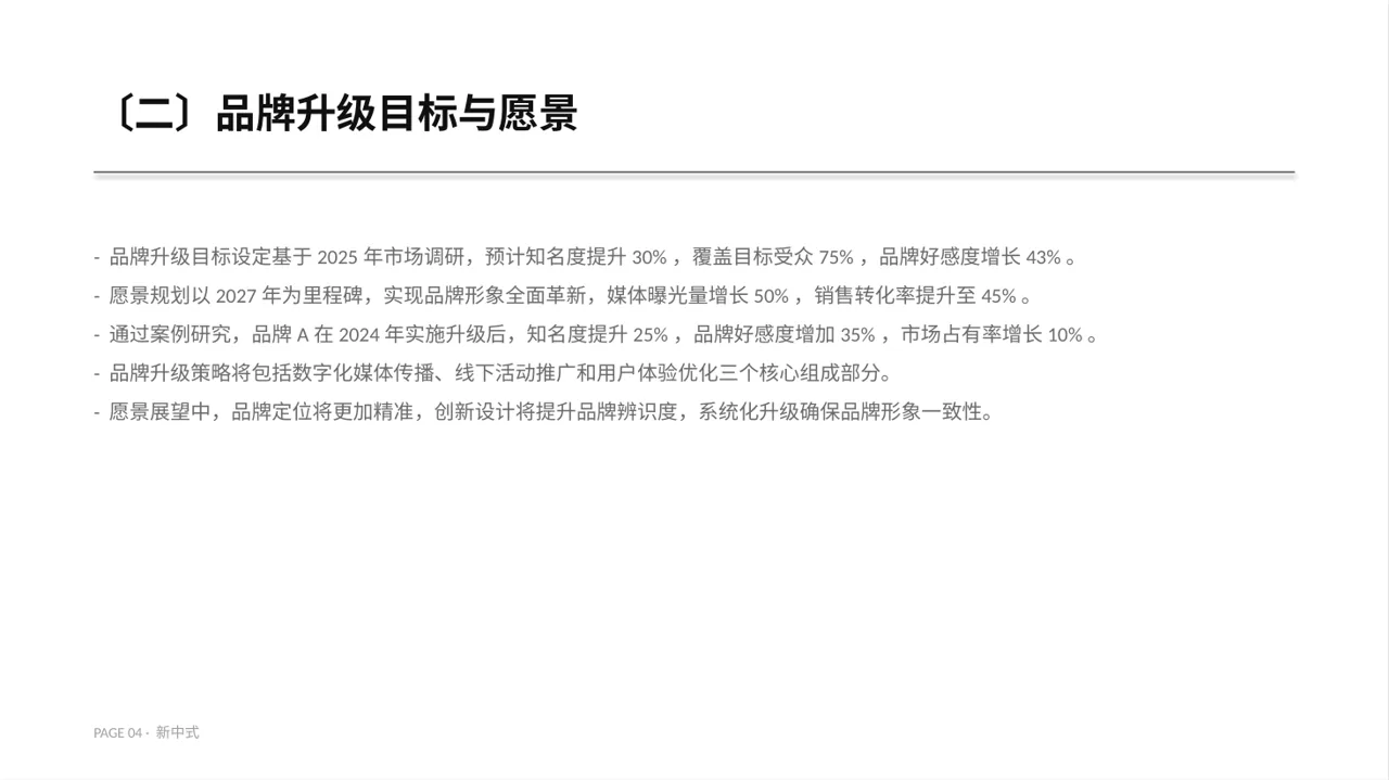 企业品牌升级改版汇报PPT模板（新中式）-3-2 第4页预览