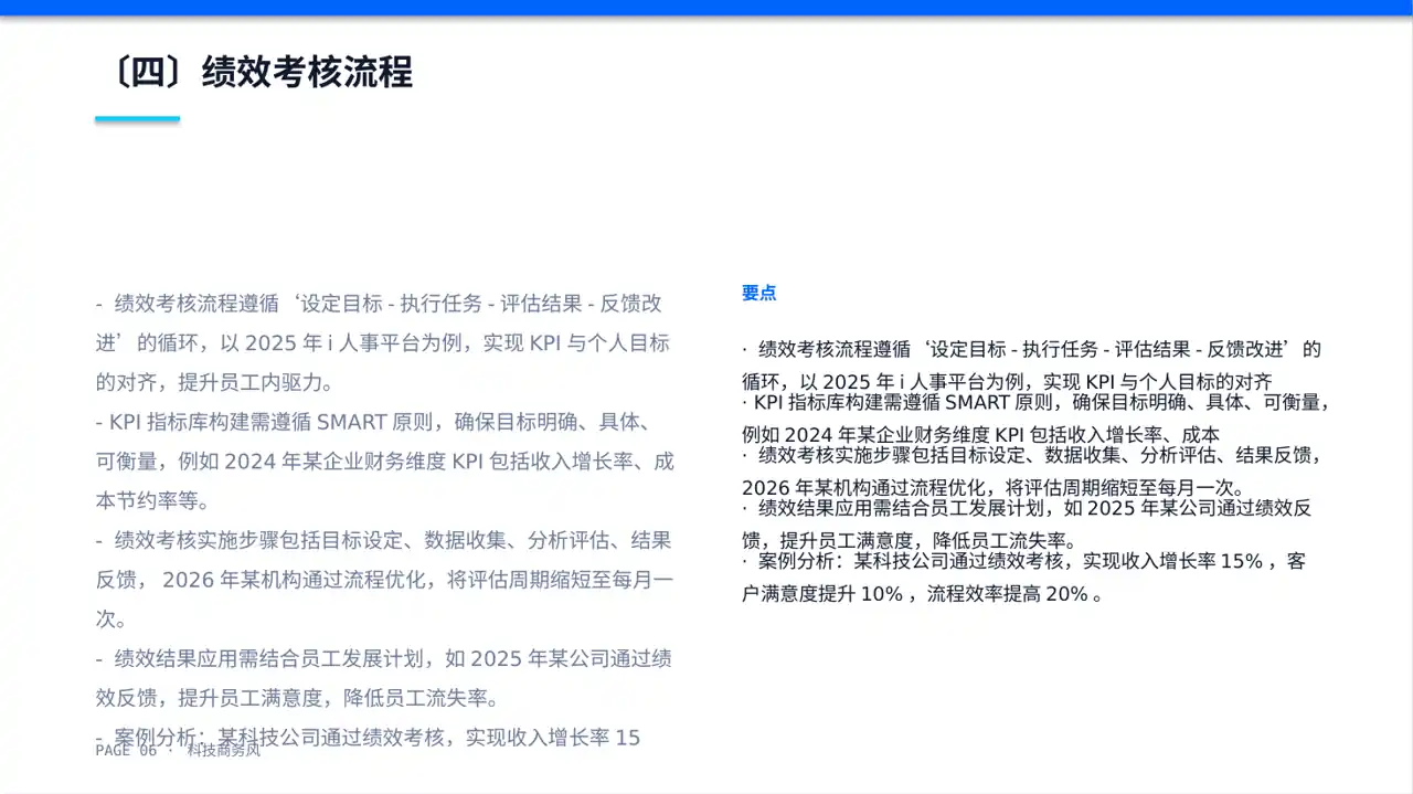 部门KPI绩效考核讲解PPT模板（蓝色商务风）-2-2 第6页预览