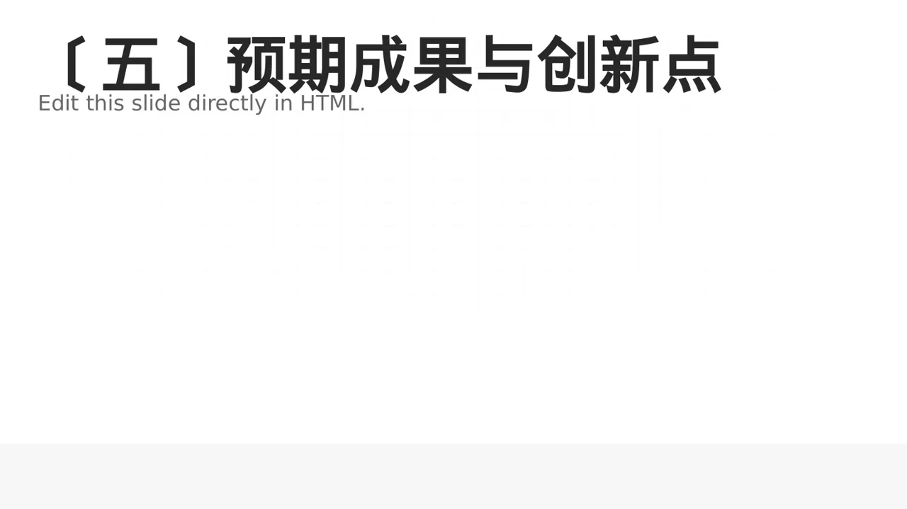 本科毕业论文开题报告PPT模板 第6页预览