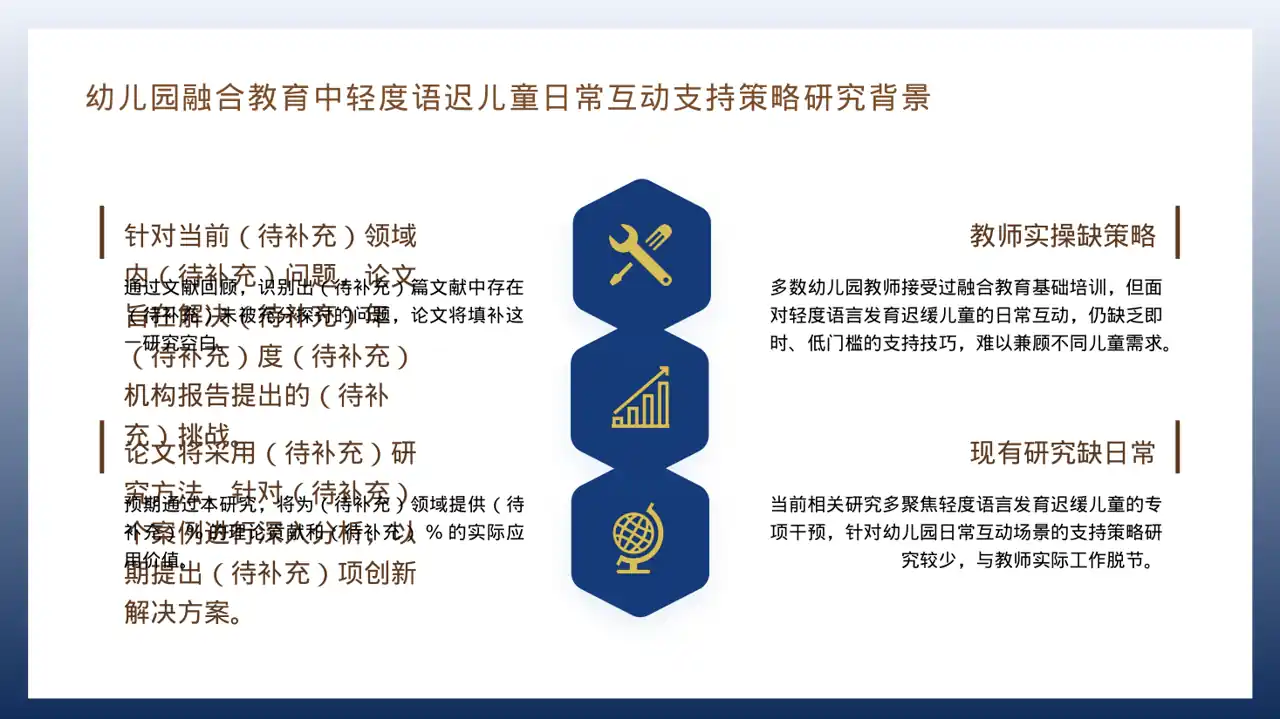 本科毕业论文开题报告PPT模板 第4页预览