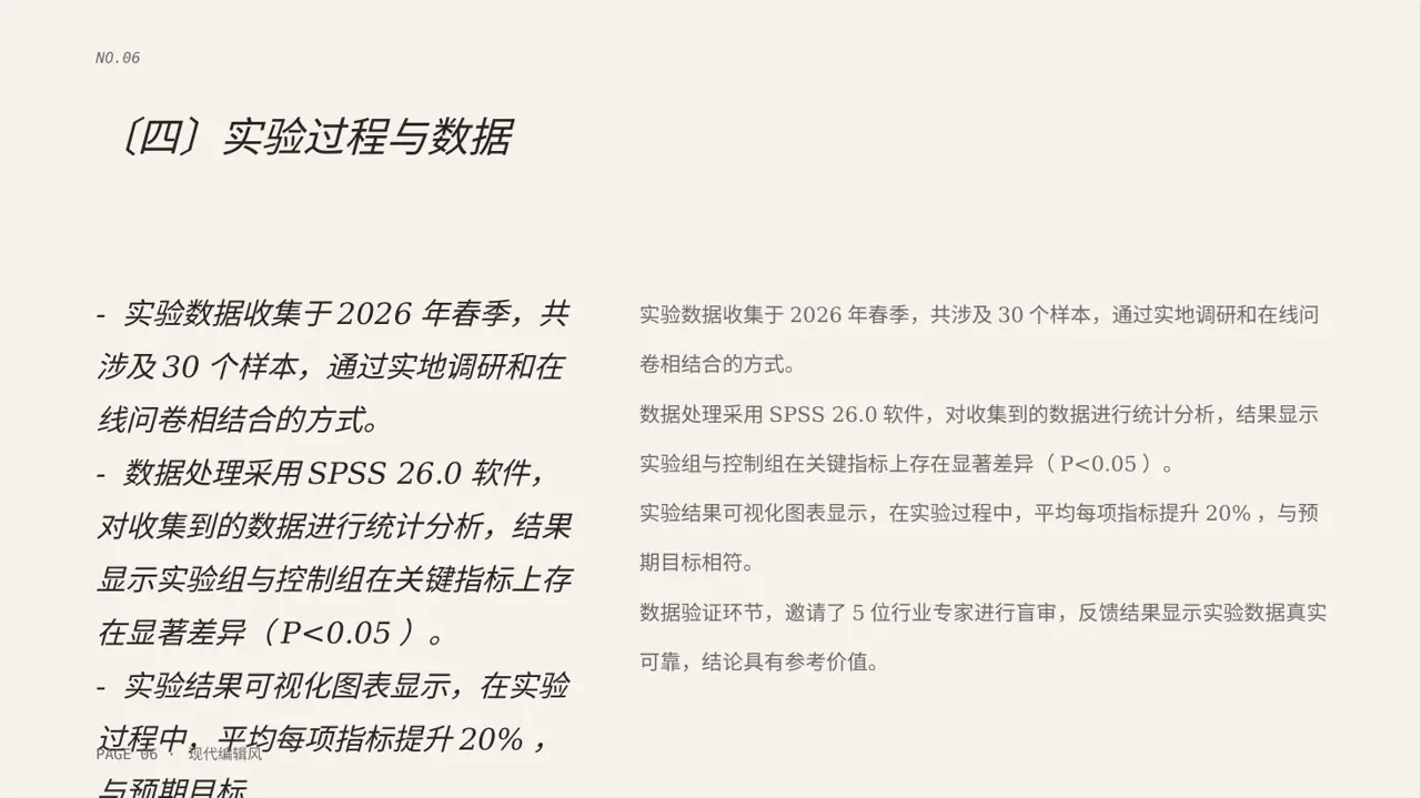 毕业设计最终定稿汇报 PPT模板（红黑杂志风） 第6页预览