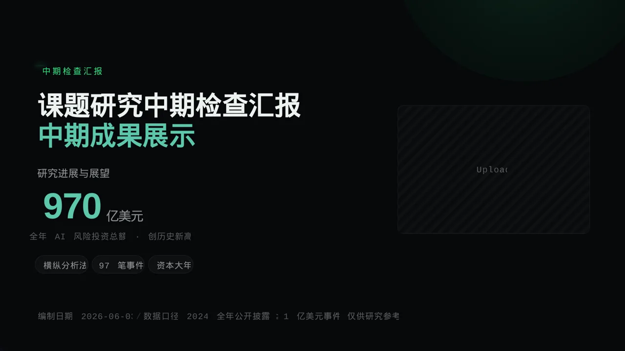 课题研究中期检查汇报PPT模板