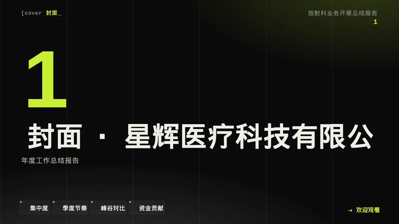 放射科业务开展总结报告PPT模板 第3页预览