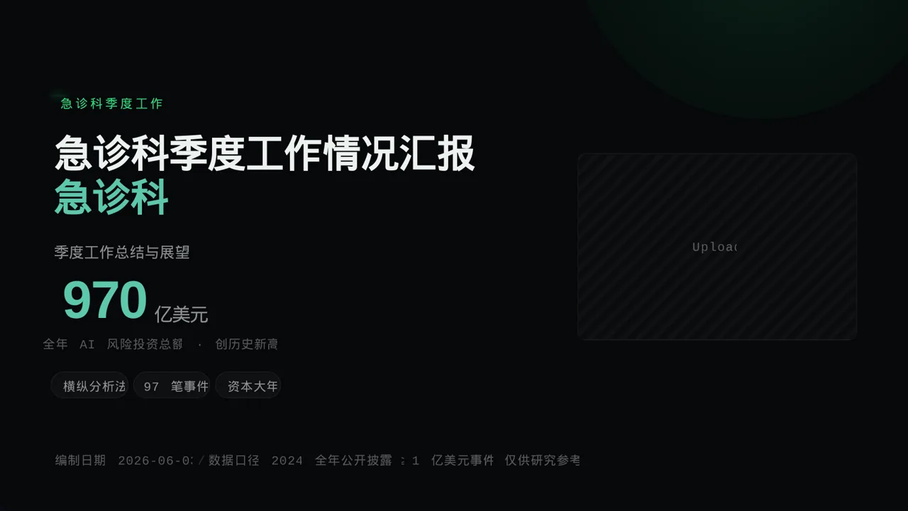 急诊科季度工作情况汇报PPT模板