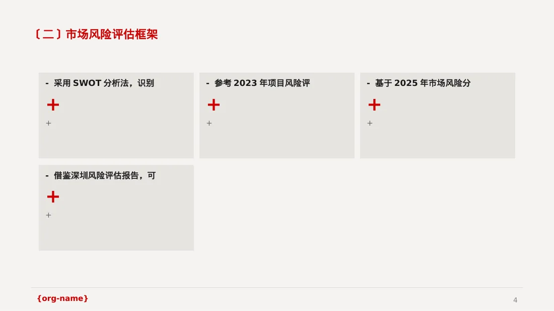 项目市场风险评估分析PPT模板 第4页预览