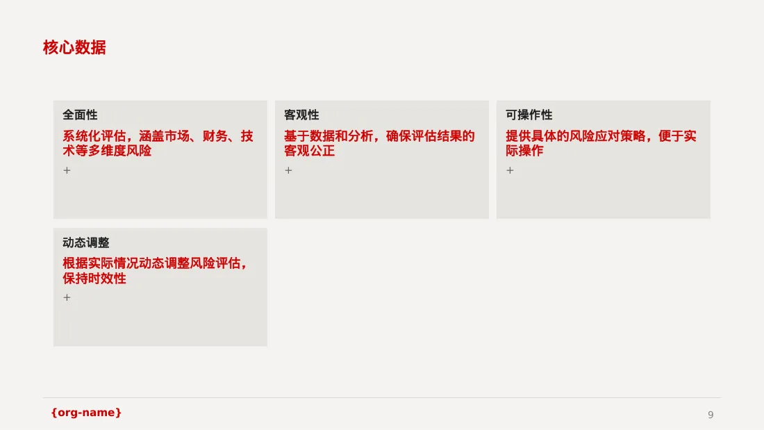 项目市场风险评估分析PPT模板 第9页预览