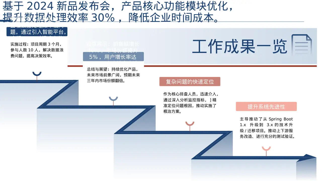产品案例效果展示模板 PPT模板（深色科技风） 第3页预览