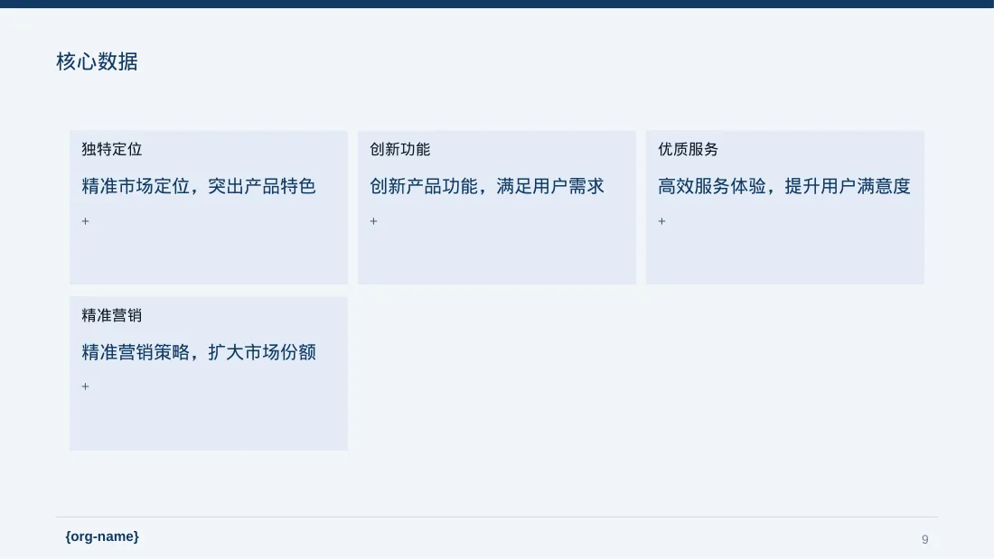 产品差异化优势分析 PPT模板 第9页预览