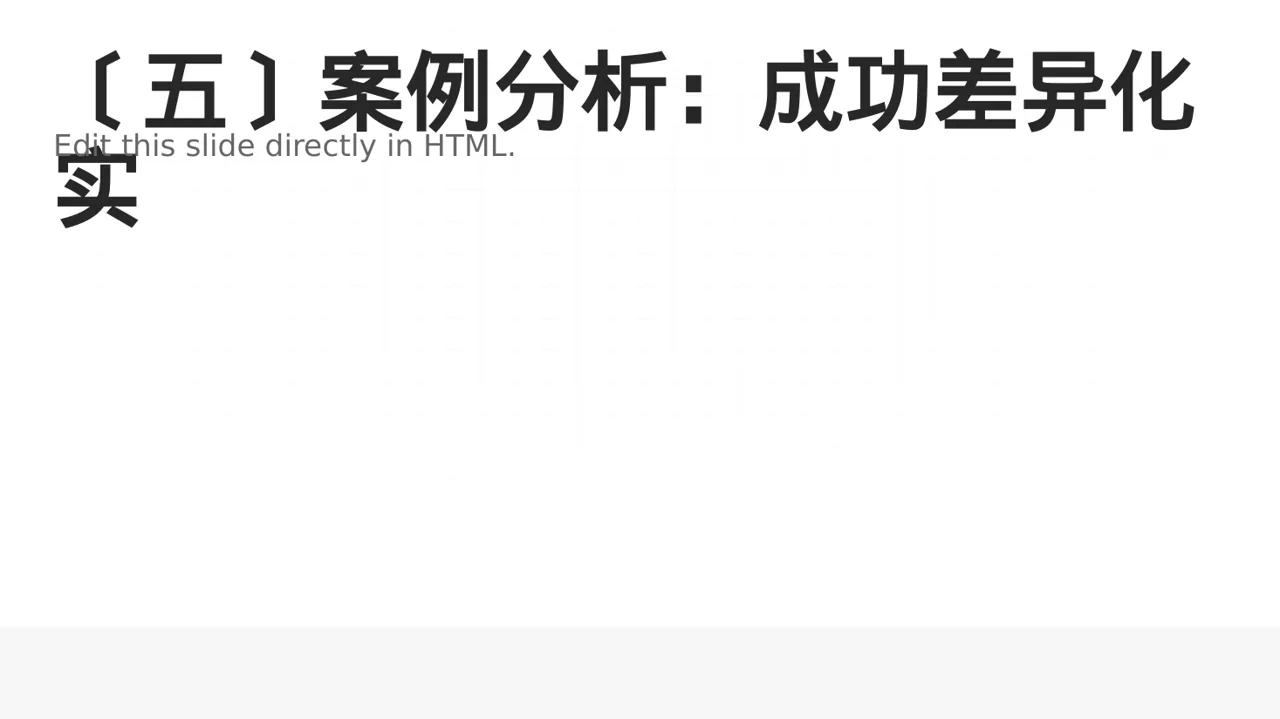产品差异化优势分析 PPT模板 第6页预览