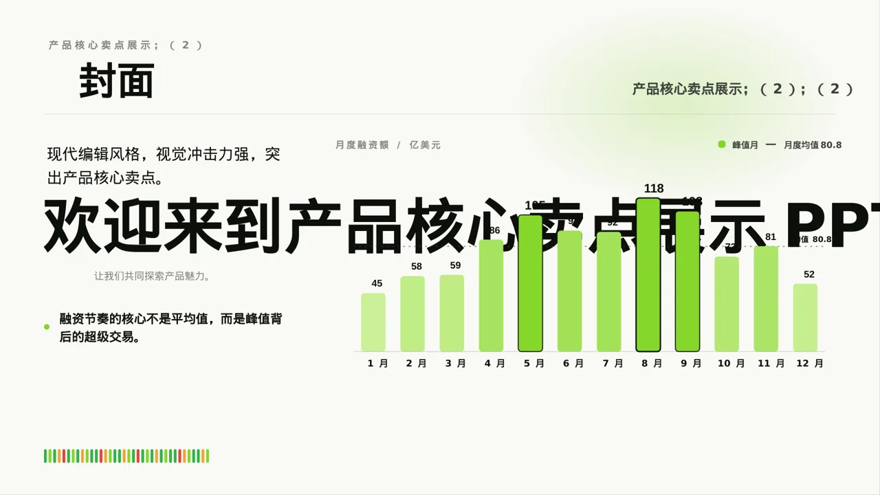 产品核心卖点包装展示 PPT模板（红黑杂志风）-4 第3页预览