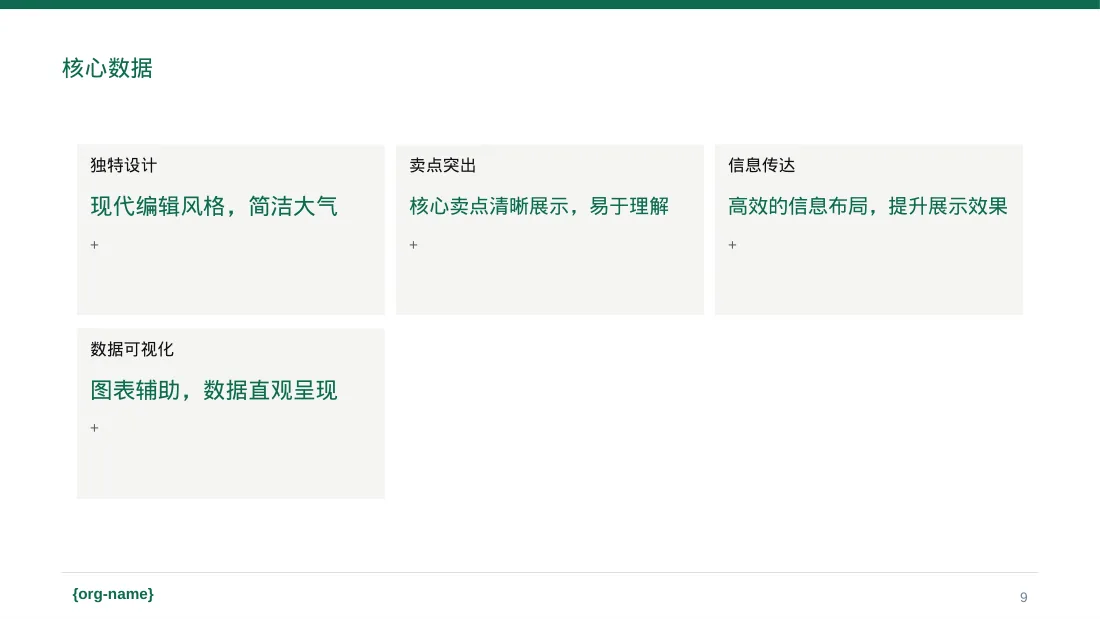 产品核心卖点包装展示 PPT模板 第9页预览