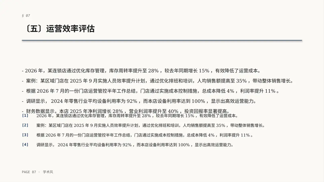 单店日常运营管理报告PPT模板 第7页预览