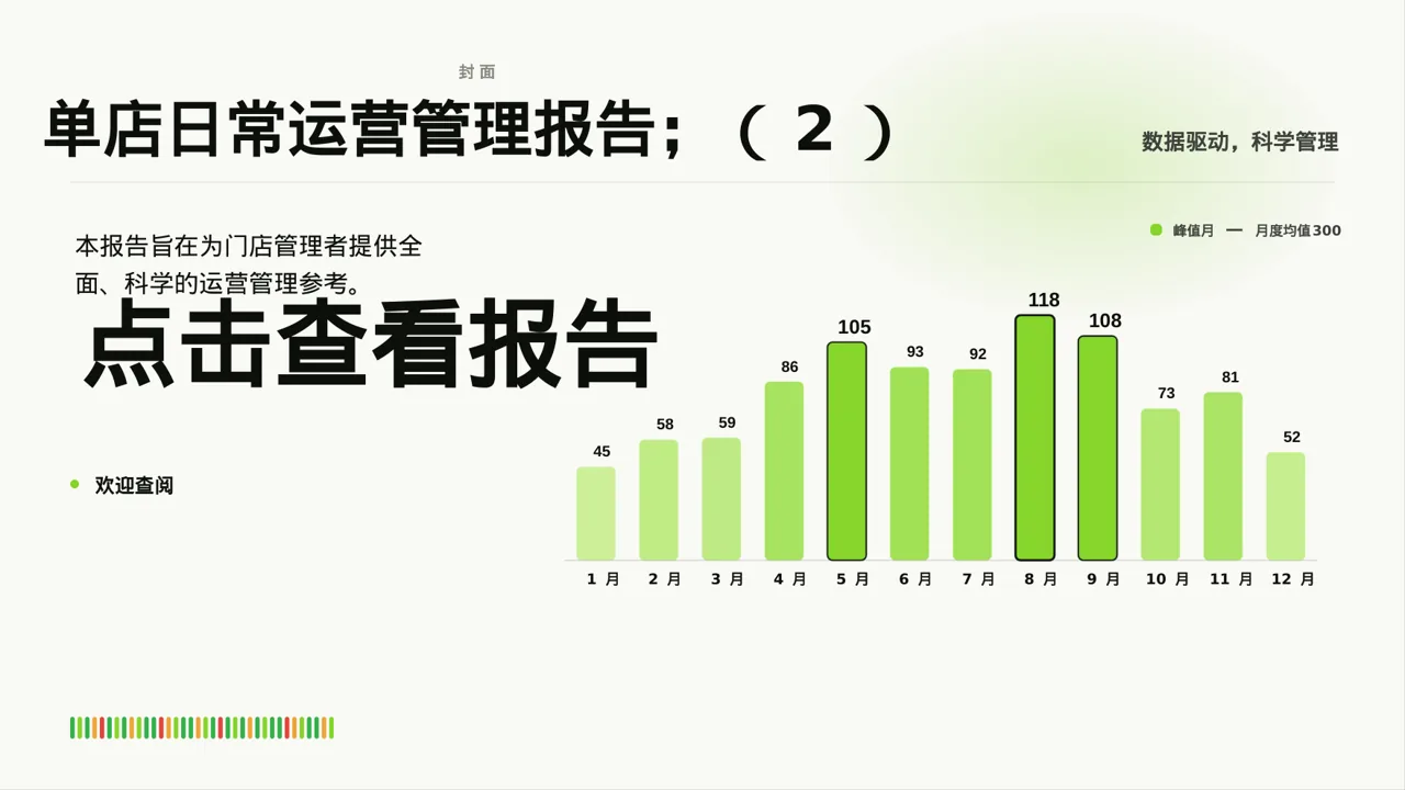 单店日常运营管理报告PPT模板 第3页预览
