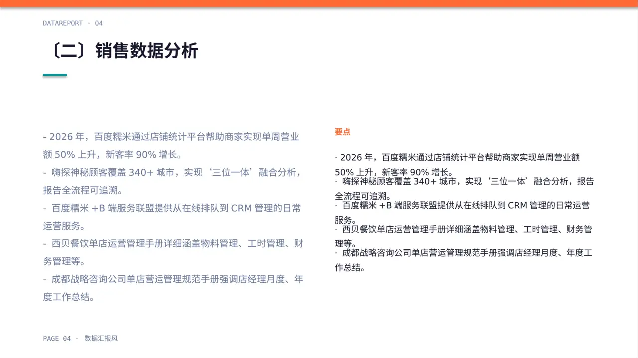 单店日常运营管理报告PPT模板 第4页预览