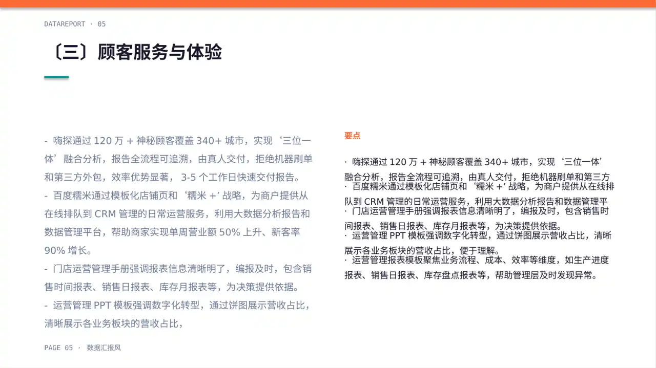 单店日常运营管理报告PPT模板 第5页预览