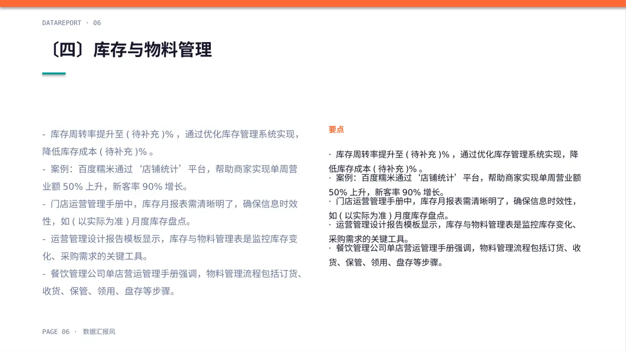 单店日常运营管理报告PPT模板 第6页预览