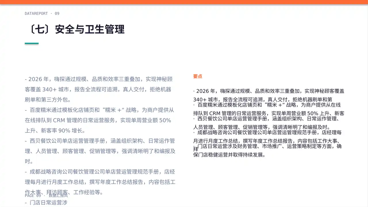 单店日常运营管理报告PPT模板 第9页预览