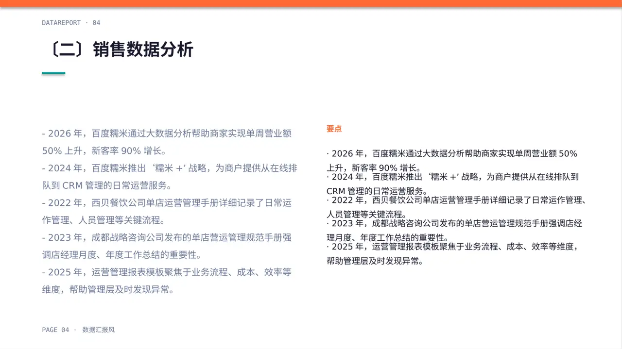 单店日常运营管理报告PPT模板 第4页预览