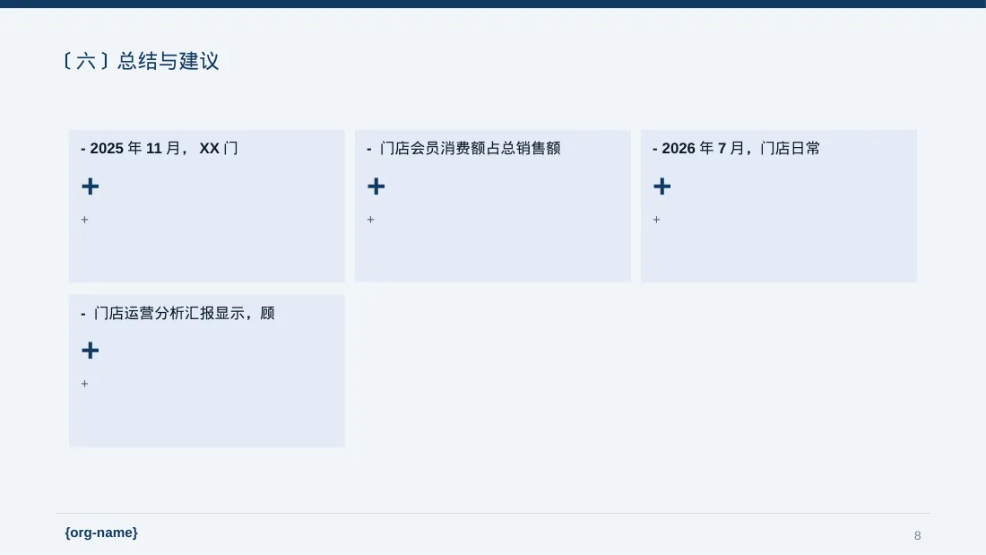 单店日常运营管理报告PPT模板 第8页预览