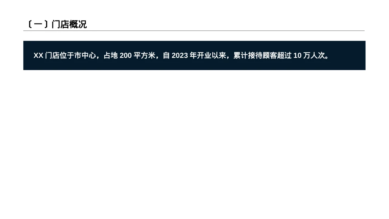 单店日常运营管理报告PPT模板 第2页预览