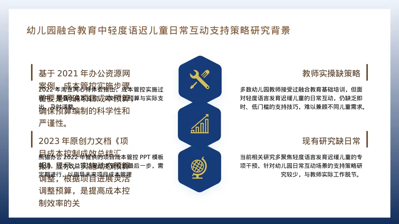 项目成本管控专项方案 PPT模板 第4页预览
