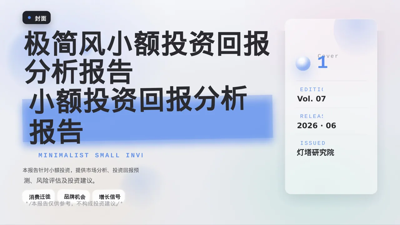 极简风小额投资回报分析报告PPT模板（黑白极简风）-2