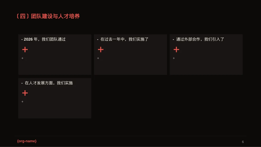 公司年度经营总结年会PPT模板 第6页预览