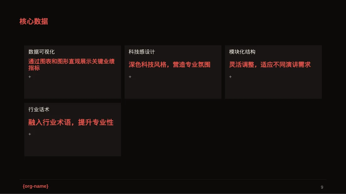 公司年度经营总结年会PPT模板 第9页预览