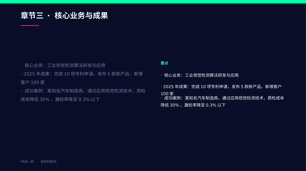公司年度经营总结年会PPT模板 第5页预览