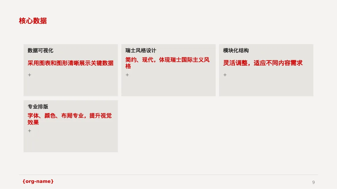 公司年度经营总结年会PPT模板（黄蓝几何风）-2 第9页预览