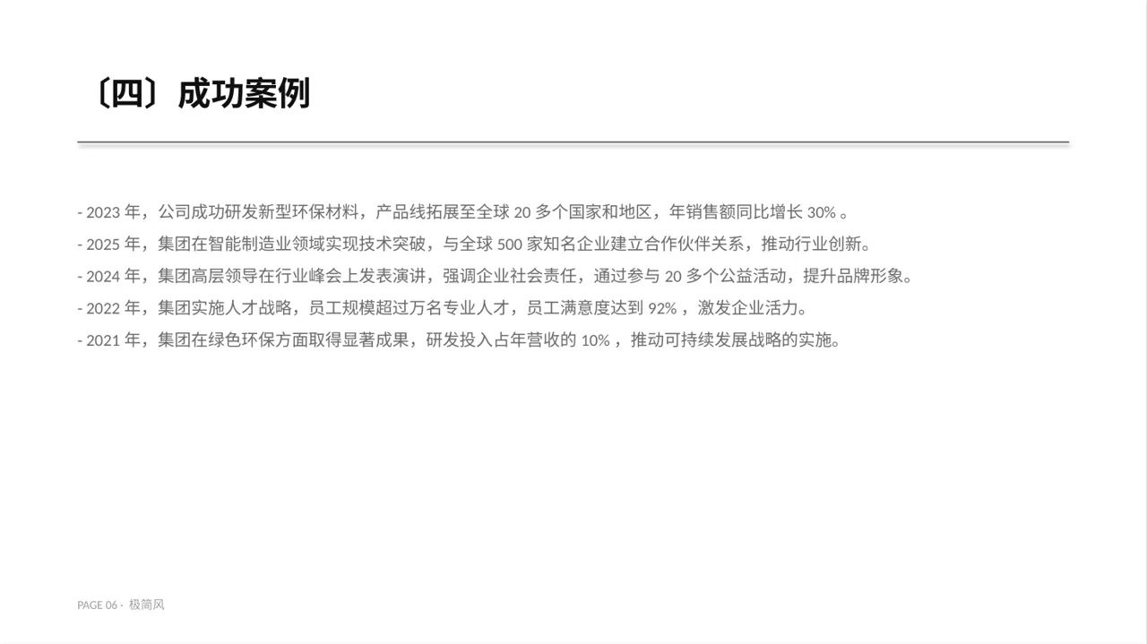 集团高层对外演讲专用版式PPT模板 第6页预览