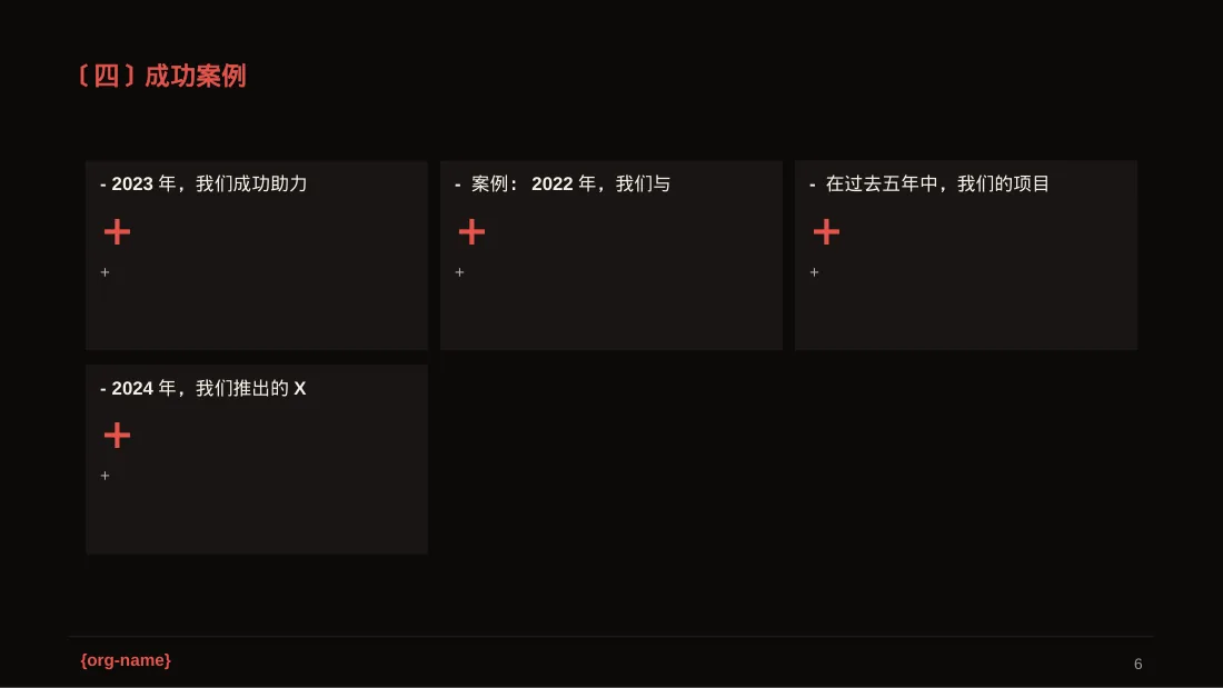 集团高层对外演讲专用版式PPT模板 第6页预览