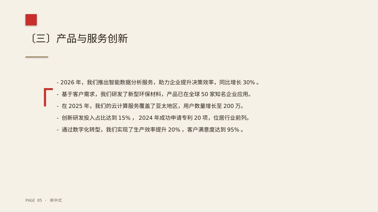 集团高层对外演讲专用版式PPT模板 第5页预览