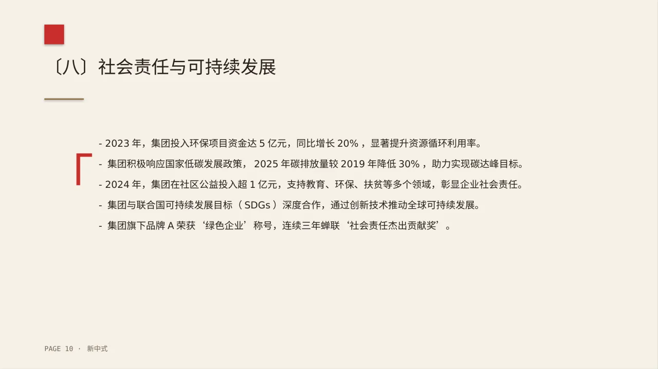 集团高层对外演讲专用版式PPT模板 第10页预览