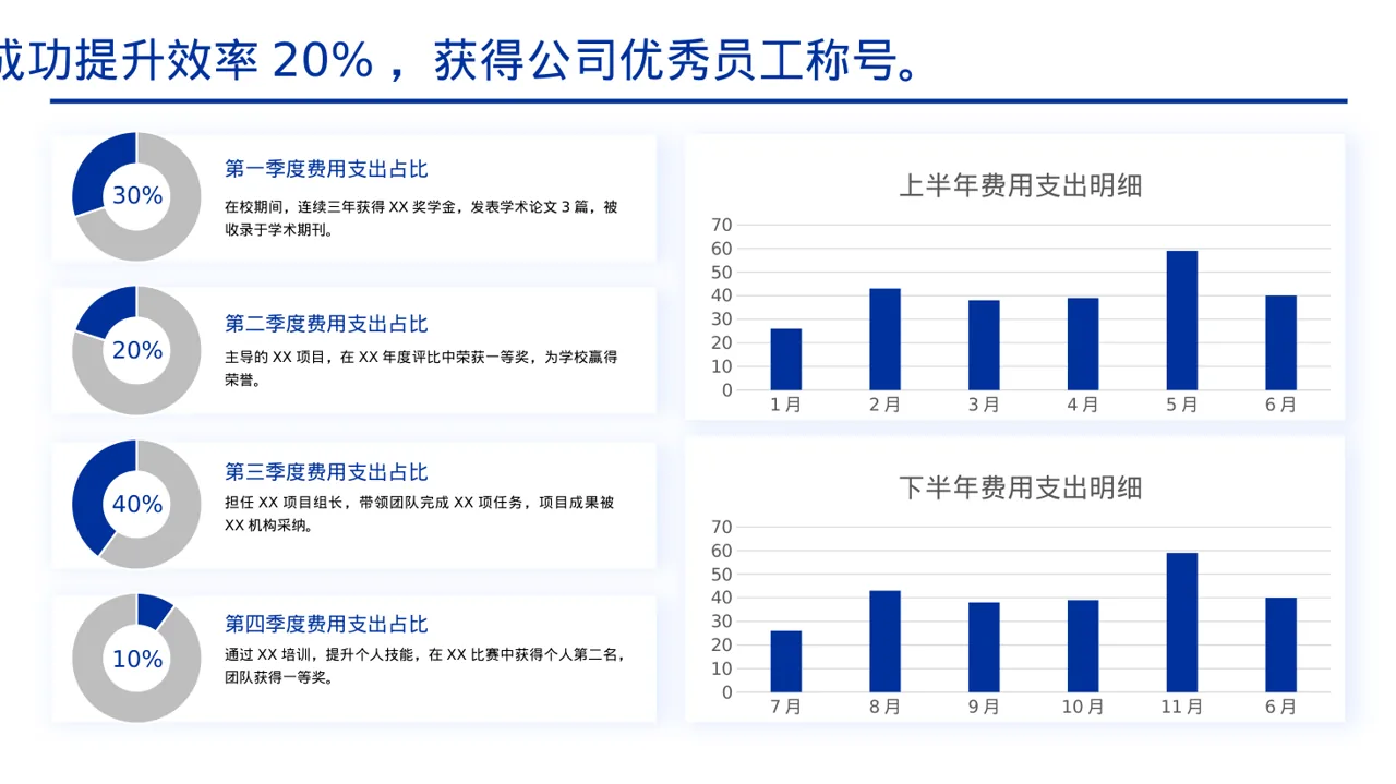 高校专区评优评先个人介绍PPT模板 第4页预览