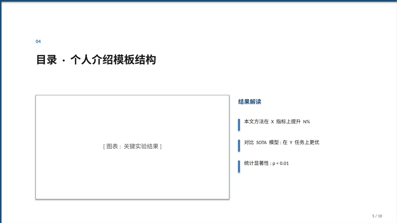 高校专区评优评先个人介绍PPT模板（数据图表风） 第5页预览